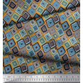 thumbnail image 3 of Soimoi Viscose Chiffon Fabric Square Geometric Print Fabric by the Yard 42 Inch Wide, 3 of 3