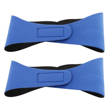 2X Swimming Ear Hair Band for Women Men Adult Children Neoprene Ear Band Swimming Headband（Blue/M)