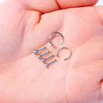 thumbnail image 2 of BodyJ4You 6PCS Nose Rings Studs Hoop 20G Stainless Steel Rainbow Bone Pin Body Piercing Jewelry (0.8mm), 2 of 6