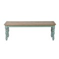 thumbnail image 1 of Home Fare Blue Farmhouse Wood Dining Bench, 1 of 7