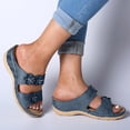 thumbnail image 2 of Kcodviy Shoes Comfortable Sandals Open Slippers with Arch Support for Women for Women Slippers Wedges Cow Slippers for Women Bottom Thick Toe Women's Slippers for Women Open Toe Slipper, 2 of 5