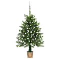 thumbnail image 1 of vidaXL Arbre de Noël Artificiel Pré-Éclairé avec Ensemble de Boules 90 cm Vert, 1 of 5