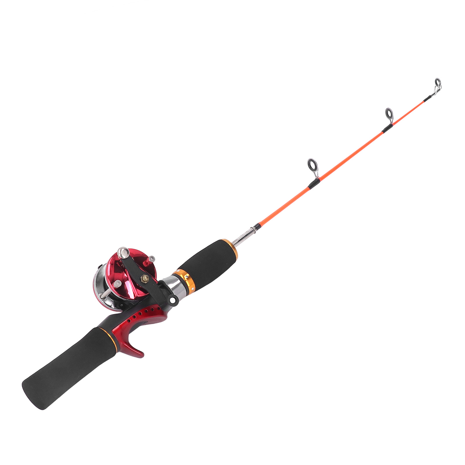 Ice Fishing Rod,Winter Ice Fishing Rod Ice Fishing Rod Reel Combo Fishing Reelwith Fishing Line Compact and Lightweight