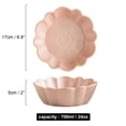 thumbnail image 3 of Qeeadeea Round Baking Dish Set Of 2, Colorful Ceramic Pie Pan, Round Ceramic Pie Plate Oven Safe-pink-17x17x5cm, 700ml, 3 of 7