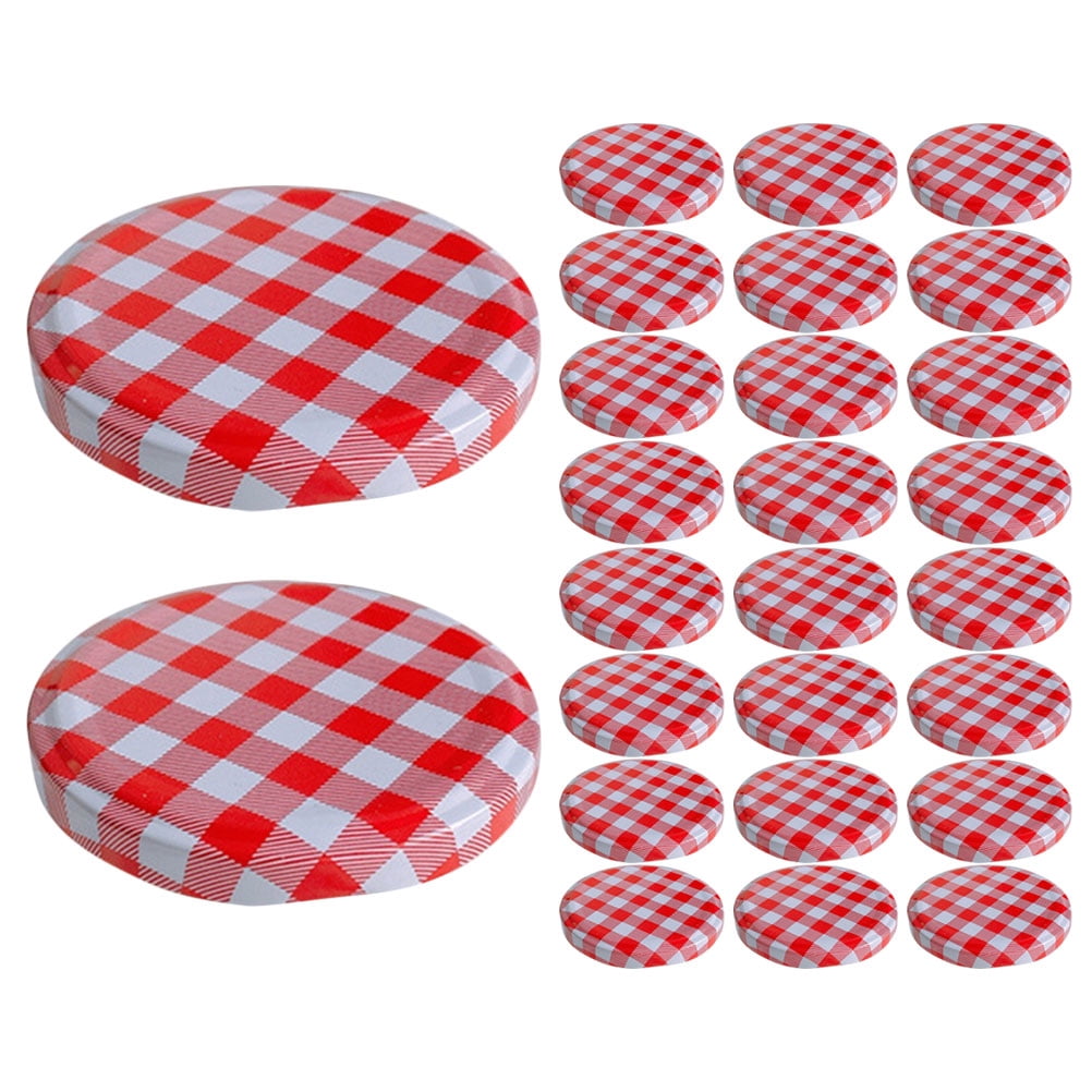 40pcs Airtight Canning Lids Glass Jar Covers Leakproof Multipurpose Lids