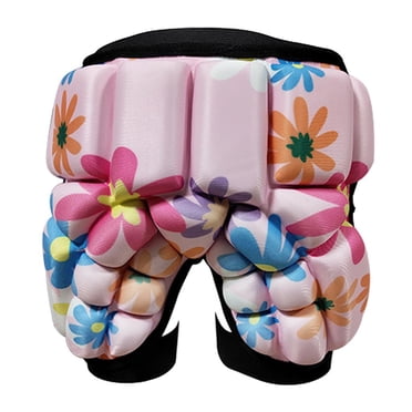 Kids Protective Gear Hip Padded Skiing Skating Snowboard Protection Pad Pink