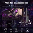 thumbnail image 3 of Sealan 24 Inch Curved Gaming Monitor,100HZ MPRT 3ms,FHD 1080P Computer Monitor Freesync 99% sRGB HDR,for Home Office Gaming Visual Experience for Wor, 3 of 8