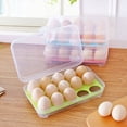 thumbnail image 4 of XZNGL Useful Refrigerator Eggs Storage Box 15 Eggs Holder Food Storage Container Case, 4 of 7