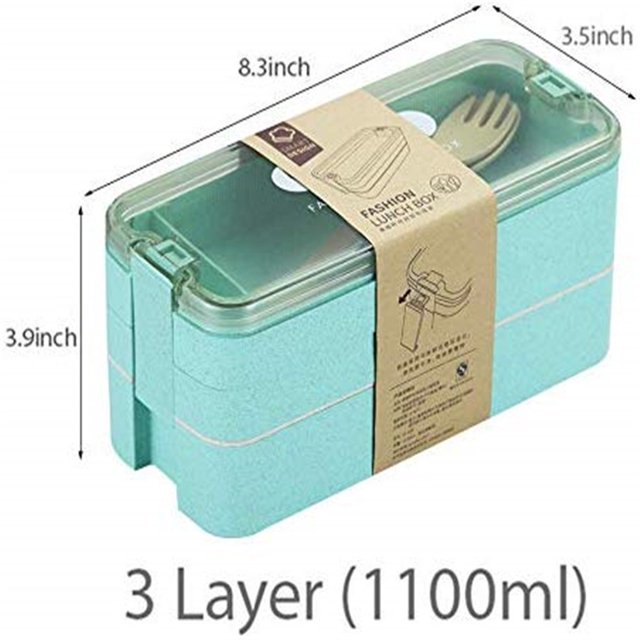 Boîte à Lunch Compartimentée pour Étudiant Ou Employé de Bureau Double Chauffage