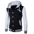 thumbnail image 1 of Baseball Jacket Men Mens Fashion Casual Jacket Outdoor Single-breasted Jacket Tooling Baseball Uniform Jacket, 1 of 3