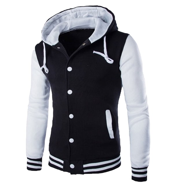 Baseball Jacket Men Mens Fashion Casual Jacket Outdoor Single-breasted Jacket Tooling Baseball Uniform Jacket
