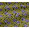 thumbnail image 5 of oneOone Viscose Chiffon Fabric Leaves & Floral Block Print Sewing Fabric BTY 42 Inch Wide, 5 of 5