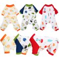 thumbnail image 4 of Dog Clothes, Cartoon Puppy Pajamas  for Small Medium Dogs S,M,L,XL, 4 of 7