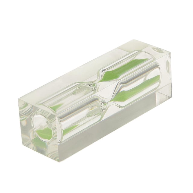 jifeng Acrylic Clear 3 Minute Hourglass Hourglass Kitchen Hourglass Timer Gift Colorful Green