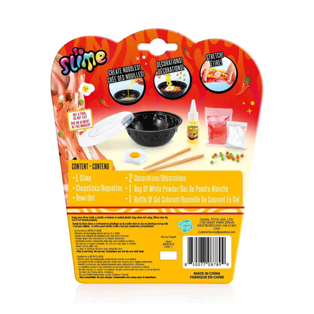 Canal Toys So Slime Ramen : kit de slime à faire soi-même pour les enfants à partir de 6 ans