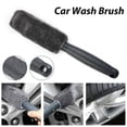 thumbnail image 1 of Car Wheel Cleaning Brush Tool Tire Washing Clean Soft Bristle Cleaner Black, 1 of 10