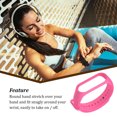 thumbnail image 4 of ziyahi Bracelet de Remplacement Bracelet de Poignet Flexible Bande Ronde Bracelet de Poignet Intelligent Résistant à l'Usure Bracelet de Montre Bracelet de Sport Remplacement pour Mi 3 Rouge Rose, 4 of 8