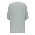 thumbnail image 4 of CFLVAEK Plus Size Women Fall Cardigan Casual Short Sleeve Duster Cardigans Breathable Solid Cotton Cover Ups Draped Open Front Beach Jackets, 4 of 6