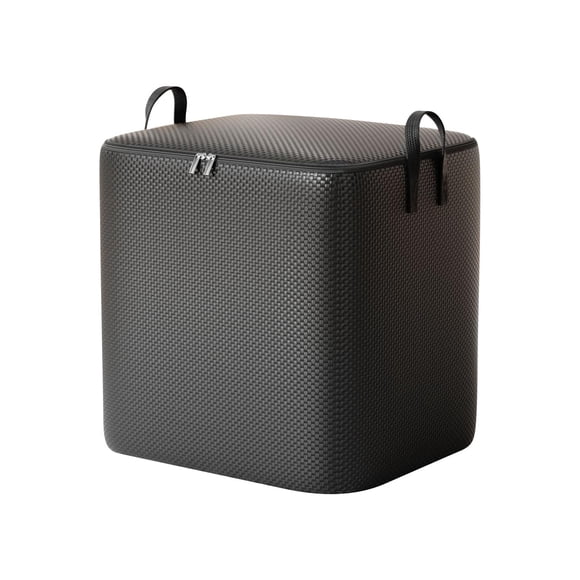 Woven Zipper Storage Bag for Organizing Clothes and Toys with Durable Material and Secure Closure for Home Organization and Space Saving Sopatenor