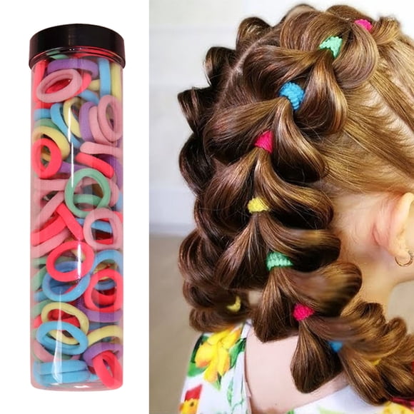 Soft Gentle Hair Ties for Babies Toddlers and Girls Secure Ponytail Pigtail Holders No Damage Elastic Bands