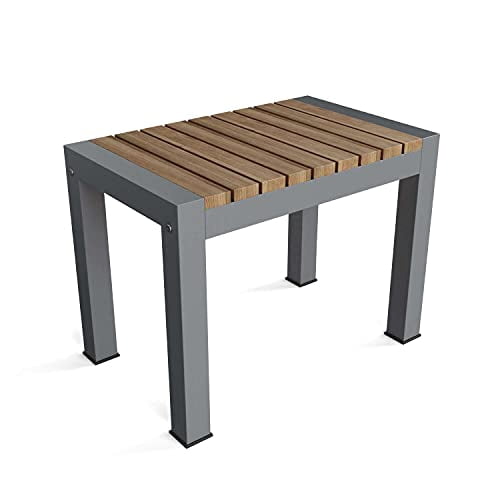 Anderson Teak BH-2415 Seville 1-Seater Outdoor Bench, Gray