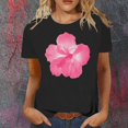 thumbnail image 2 of LUOGENLI T-shirts pour Femmes Mode Décontractée Chemises Imprimées Col Rond Manches Courtes Tee Tops Tunique Blouse T-shirts Graphiques Vêtements d'Été Pêche Noir TG, 2 of 4