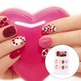 thumbnail image 4 of ziyahi False Nail Wearable Perfect Matching Simple to Wear No Irritating Odor Fake Fingernail Breathable Press Type Adjustable Paster Type 16 Type 20 F741 1Set, 4 of 6