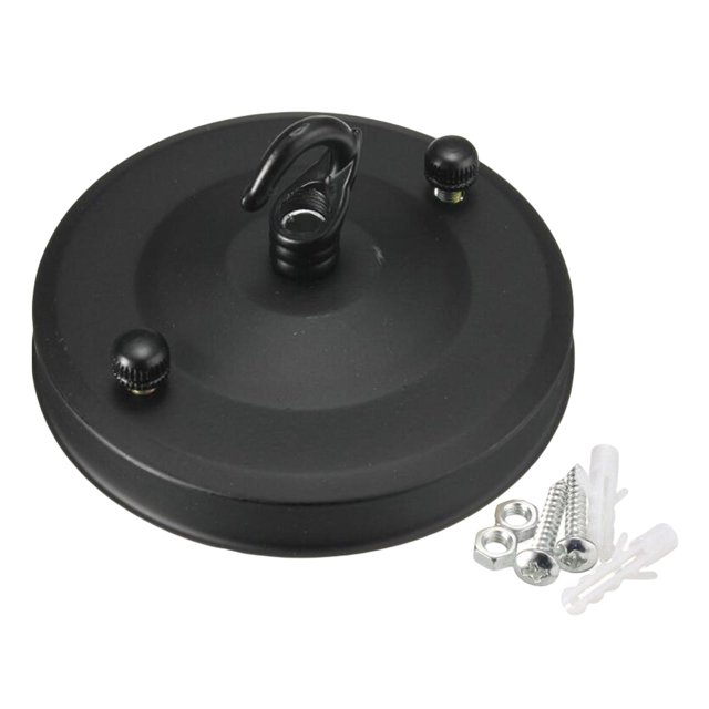 Milaget Ceiling Rose Hook Plate Ceiling Lamp Bases Living Room Chandelier Part Lamp Base black