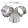 thumbnail image 1 of Telescopic Mousse Ring Baking Cake 6-12 Inch Adjustable Mould Tools Stainless Steel Round Bakeware Self-Assembly Pastry height/8.5cm, 1 of 9