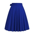 thumbnail image 4 of Jupe Plissée Vintage des Années 1950 pour Femme Taille Haute Évasée Rétro Midi avec Lien, 4 of 5