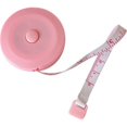 thumbnail image 1 of PinesC Body Measuring Tape, Soft Body Measuring Tape, Sewing Fabric Measuring Tape, Fabric Craft Measuring Tape, 150cm Pink Retractable Double Sided Measuring Tape, 1 of 3