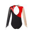 thumbnail image 2 of Moggemol Kids Girls Gymnastic Leotard Long Sleeve Metallic Rhinestone Dance Skating Unitard Bodysuit Red 14, 2 of 7