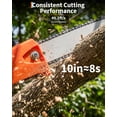 thumbnail image 4 of BeesClover 43CC Gas Powered Pole Chain Saw, 12" Guide Bar & 9.5FT Extendable Max Reach, Gas Pole Saws with Anti-Vibration Handle, Auto-Oiling & Quick Release, EPA Certified, 4 of 9