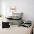 thumbnail image 4 of YST, Abstract Oil Painting, Comforter Set, Modern, 7-Piece, Ombre, Gray Brown, Gradient, Queen, 4 of 4