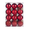 thumbnail image 4 of 24Pcs Christmas Balls Christmas Tree Hanging Balls for Wedding Party Holiday Red, 4 of 8