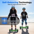 thumbnail image 4 of HOVERSTAR 6"Off-Road Hoverboard for Kids & Adults,Two-Wheel Self Balancing Flashing LED Wheels Electric Scooter,15km/h Max Speed,LED Light,UL 2272 Certified (Green), 4 of 8