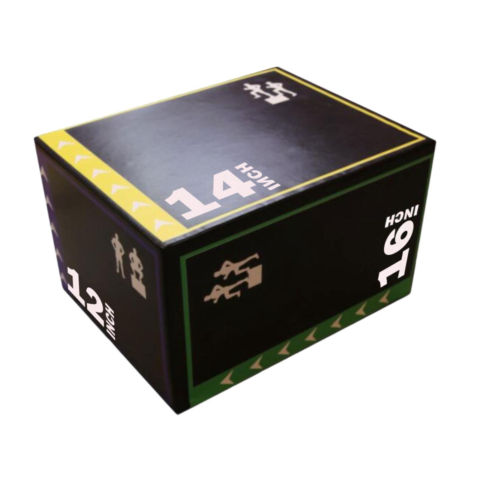 Siruishop 3 in 1 Plyometric Jumping Box Plyometric Box Equipment Jump Training Box Step up Box, Plyo Box for Strength Training Exercise 40cmx30cmx35cm