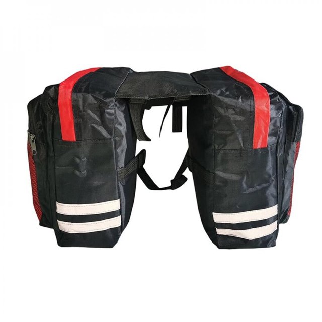 AMERTEER Double Saddle Bag Luggage Motorcycle Waterproof Suitcase Saddlebags Bicycle Rear Shelf Package Side Backpack Packing