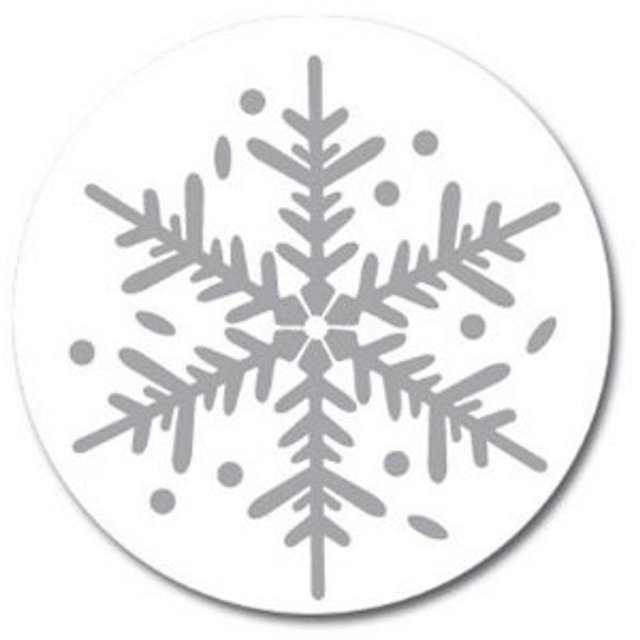 Great Papers! Sceaux Flocon de Neige 1 Pouces, Argent (903396)
