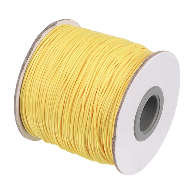 Unique Bargains Beading Thread Bracelet Weave Bead Craft Cord 0.8mm 159M/Roll (173-Yards) Decorative String, Yellow