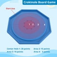 thumbnail image 3 of Crokinole et Dames, Jeu de Société en Plastique Crokinole pour 2 à 4 Joueurs, Jeu de Société Crokinole Classique Canadien avec 28 Disques Rouges et Blancs, Plateau de Jeu de 19 Pieds', 3 of 7