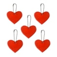 thumbnail image 1 of Dvkptbk The Reflector 5Pcs Reflective Pendant Outdoor Reflective Pendant Heart Shaped Reflective Suitable for Backpack Riding Walking Running Travel Equipment, 1 of 1