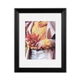 thumbnail image 1 of DesignOvation Leno 11" x 14" Matted to 8" x 10" Black Picture Frame, 1 of 7