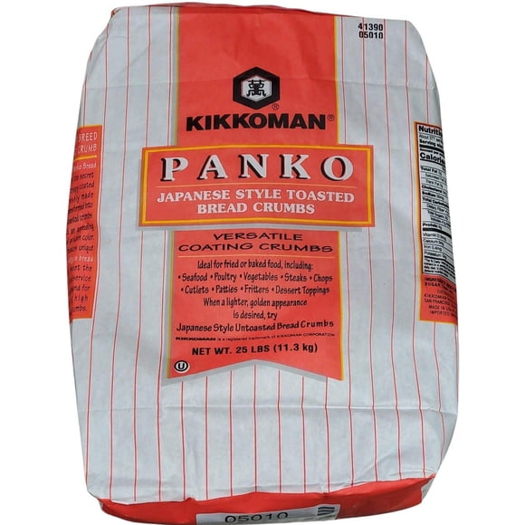 Kikkoman Panko Bread Crumbs Toasted, 25lb