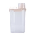 thumbnail image 2 of Seau de Stockage de Nourriture pour Chien, Résistant à l'Humidité, Facile à Verser, Récipient Translucide avec Couvercle, Tasse à Mesurer pour Stocker la Nourriture pour Animaux, 2 of 7