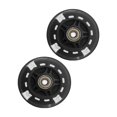 thumbnail image 1 of 2pcs 80mm Scooter Wheels LED Flash Replacement Wheel Roller Skates Wheels Black, 1 of 7