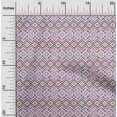 thumbnail image 2 of oneOone Silk Tabby Purple Fabric Geometric Craft Projects Decor Fabric Printed By The Yard 42 Inch Wide, 2 of 4