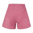 thumbnail image 4 of Cameland Womens Shorts Comfy Drawstring Elastic Waist Shorts Summer Casual Loose Solid Mid Rise Sports Short Pants with Pockets on, 4 of 4
