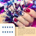 thumbnail image 4 of mmirethe Rhinestones Flat-Bottom Multi-faceted Sides DIY Handcraft Excellent Gloss Manicure Crystal Different Styles Mobile Phone Black AB, 4 of 6