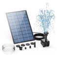 thumbnail image 1 of Solar Fountain Pump, Solar Water Pump Floating Fountain With 6 Nozzles, For Bird Bath, Pond Or Garden Solar Aerator Pump ,Multi-Install Methods, 1 of 7